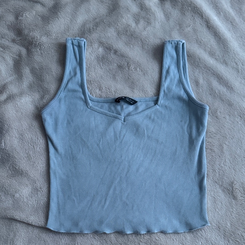 Green-Grey Summer Tank Top